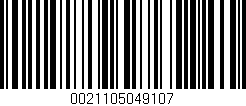 Código de barras (EAN, GTIN, SKU, ISBN): '0021105049107'
