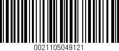 Código de barras (EAN, GTIN, SKU, ISBN): '0021105049121'