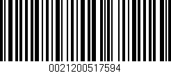 Código de barras (EAN, GTIN, SKU, ISBN): '0021200517594'
