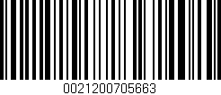 Código de barras (EAN, GTIN, SKU, ISBN): '0021200705663'