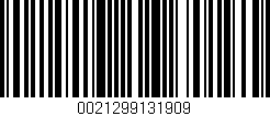 Código de barras (EAN, GTIN, SKU, ISBN): '0021299131909'