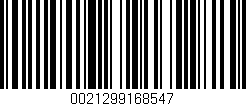 Código de barras (EAN, GTIN, SKU, ISBN): '0021299168547'