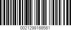 Código de barras (EAN, GTIN, SKU, ISBN): '0021299168561'