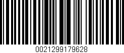 Código de barras (EAN, GTIN, SKU, ISBN): '0021299179628'