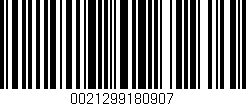 Código de barras (EAN, GTIN, SKU, ISBN): '0021299180907'