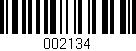 Código de barras (EAN, GTIN, SKU, ISBN): '002134'