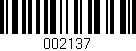 Código de barras (EAN, GTIN, SKU, ISBN): '002137'