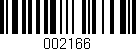 Código de barras (EAN, GTIN, SKU, ISBN): '002166'