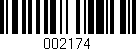 Código de barras (EAN, GTIN, SKU, ISBN): '002174'