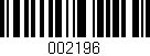 Código de barras (EAN, GTIN, SKU, ISBN): '002196'
