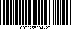 Código de barras (EAN, GTIN, SKU, ISBN): '0022255084420'