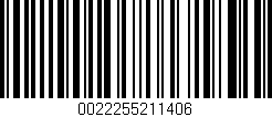 Código de barras (EAN, GTIN, SKU, ISBN): '0022255211406'