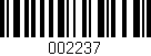 Código de barras (EAN, GTIN, SKU, ISBN): '002237'