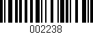 Código de barras (EAN, GTIN, SKU, ISBN): '002238'
