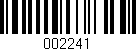 Código de barras (EAN, GTIN, SKU, ISBN): '002241'