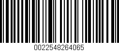 Código de barras (EAN, GTIN, SKU, ISBN): '0022548264065'