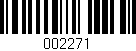 Código de barras (EAN, GTIN, SKU, ISBN): '002271'