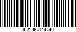 Código de barras (EAN, GTIN, SKU, ISBN): '0022864114440'