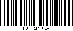 Código de barras (EAN, GTIN, SKU, ISBN): '0022864139450'