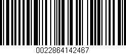 Código de barras (EAN, GTIN, SKU, ISBN): '0022864142467'