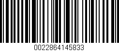 Código de barras (EAN, GTIN, SKU, ISBN): '0022864145833'