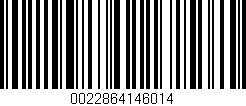 Código de barras (EAN, GTIN, SKU, ISBN): '0022864146014'
