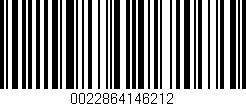 Código de barras (EAN, GTIN, SKU, ISBN): '0022864146212'
