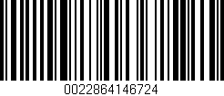 Código de barras (EAN, GTIN, SKU, ISBN): '0022864146724'