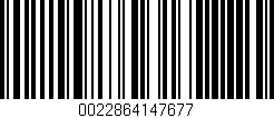 Código de barras (EAN, GTIN, SKU, ISBN): '0022864147677'