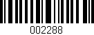 Código de barras (EAN, GTIN, SKU, ISBN): '002288'