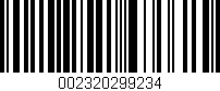 Código de barras (EAN, GTIN, SKU, ISBN): '002320299234'
