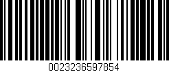 Código de barras (EAN, GTIN, SKU, ISBN): '0023236597854'