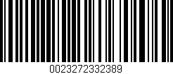 Código de barras (EAN, GTIN, SKU, ISBN): '0023272332389'