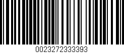 Código de barras (EAN, GTIN, SKU, ISBN): '0023272333393'