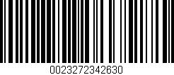 Código de barras (EAN, GTIN, SKU, ISBN): '0023272342630'