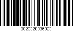 Código de barras (EAN, GTIN, SKU, ISBN): '0023320866323'