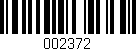 Código de barras (EAN, GTIN, SKU, ISBN): '002372'