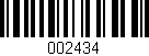 Código de barras (EAN, GTIN, SKU, ISBN): '002434'