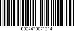 Código de barras (EAN, GTIN, SKU, ISBN): '0024478871214'