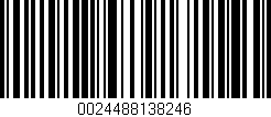 Código de barras (EAN, GTIN, SKU, ISBN): '0024488138246'