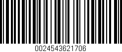 Código de barras (EAN, GTIN, SKU, ISBN): '0024543621706'
