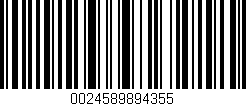 Código de barras (EAN, GTIN, SKU, ISBN): '0024589894355'