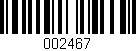 Código de barras (EAN, GTIN, SKU, ISBN): '002467'