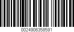 Código de barras (EAN, GTIN, SKU, ISBN): '0024906358591'