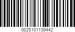 Código de barras (EAN, GTIN, SKU, ISBN): '0025101139442'