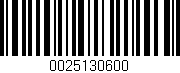 Código de barras (EAN, GTIN, SKU, ISBN): '0025130600'