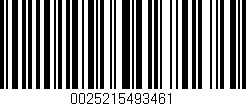 Código de barras (EAN, GTIN, SKU, ISBN): '0025215493461'