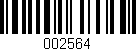 Código de barras (EAN, GTIN, SKU, ISBN): '002564'