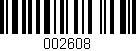 Código de barras (EAN, GTIN, SKU, ISBN): '002608'