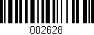 Código de barras (EAN, GTIN, SKU, ISBN): '002628'